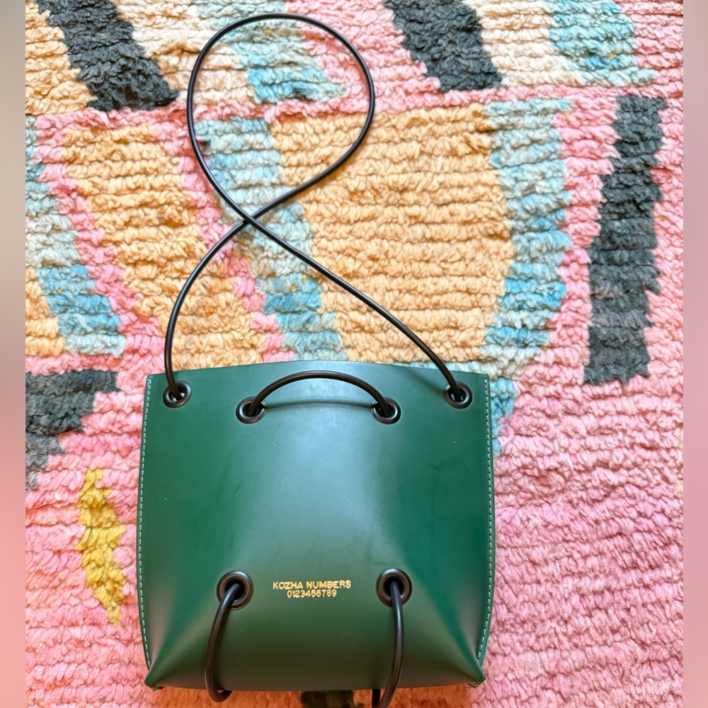 Kozha Numbers Green Utility Bag